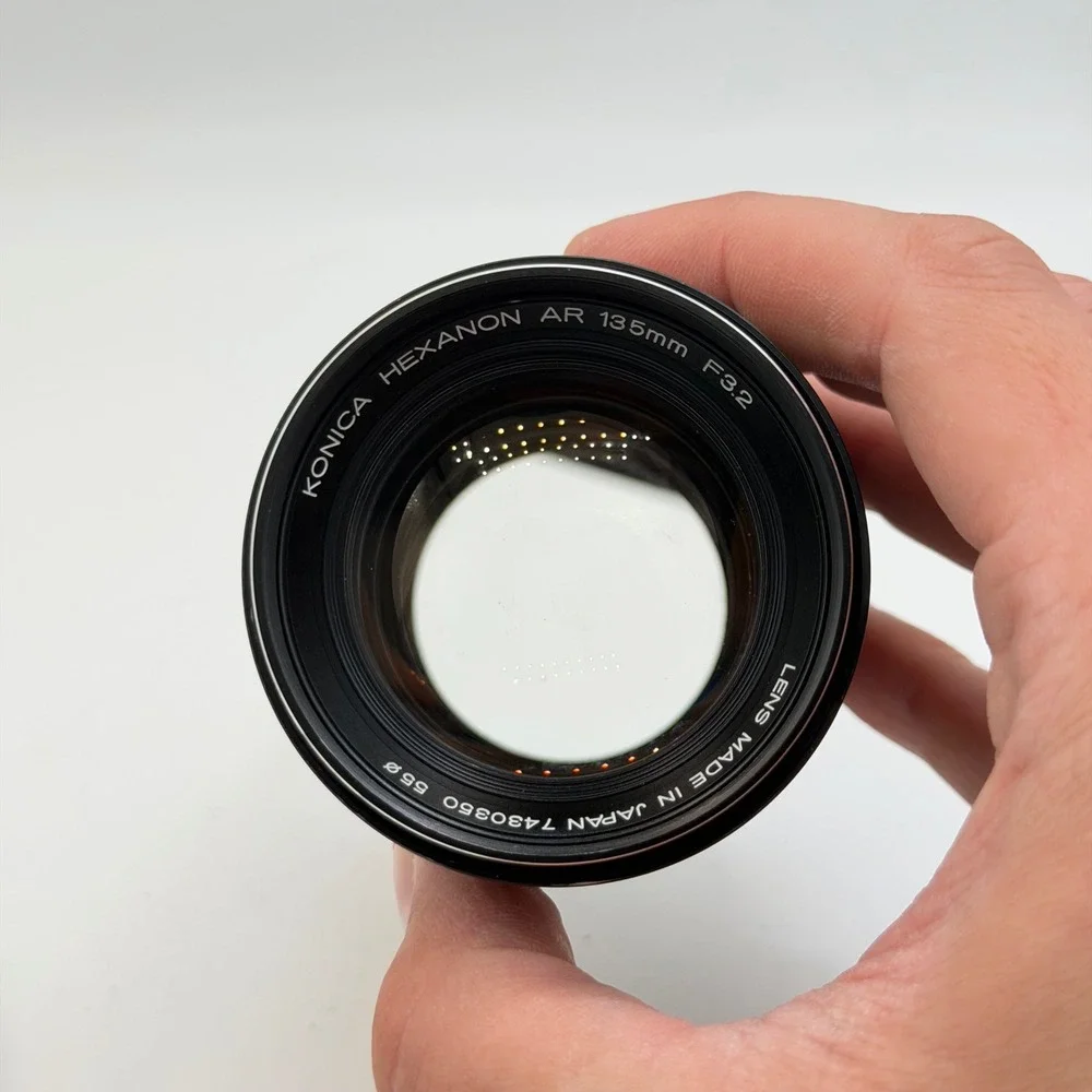 Konica Hexanon AR 135mm F3.2 Manual Focus Telephoto Lens with Kenlock UV Filter